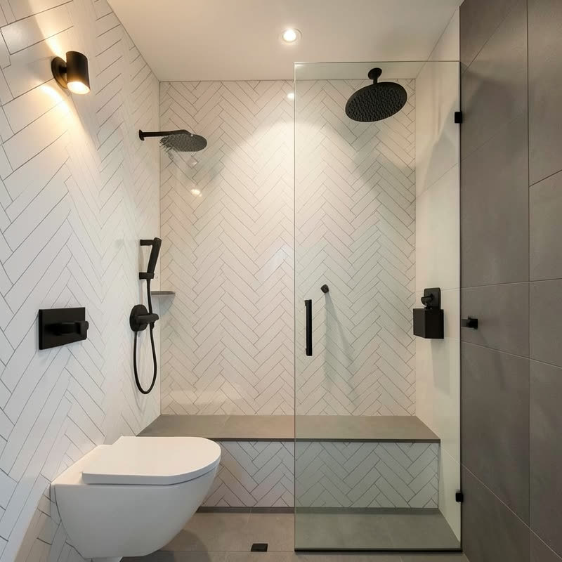 Modern bathroom renovation in Liverpool by Amica Construction